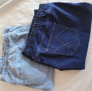 Set of new jeans shorts